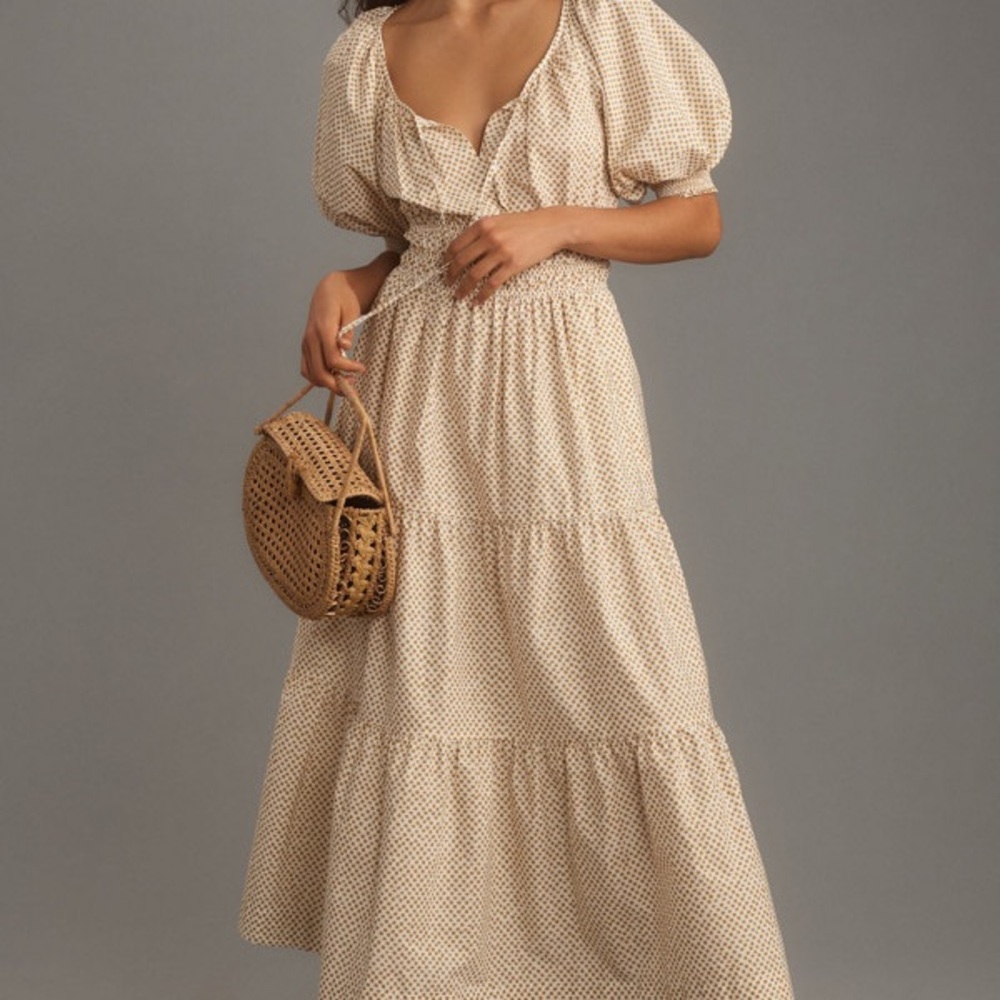 Anthropologie The Somerset Maxi Dress: Puff-Sleeve Editio